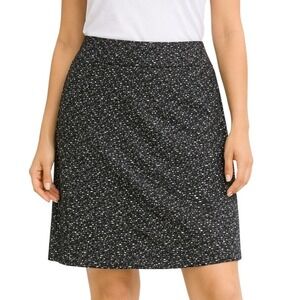 Michael Kors Black White Speckled Tweed Look Pencil Skirt Medium